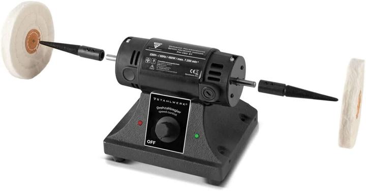 Immagine prodotto Stahlwerk Lucidatrice da banco PM-480 ST con 480 watt e 7200 giri/min. (Lucidatrice eccentrica, 480 W)