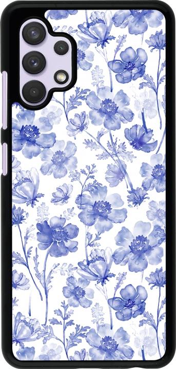 Actual product image PhoneLook Coque Spring 23 watercolor blue flowers (Samsung Galaxy A32)