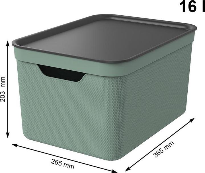 Produktbild Rotho 3er Set Dekobox mit Deckel (36.5 x 26.5 x 20 cm, 48 l)