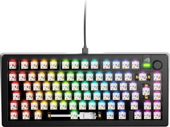 Actual product image Glorious GMMK 3 75% Barebones Wired Black - ISO (DE, Cable)