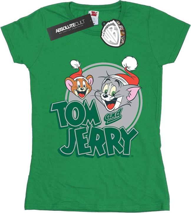 Immagine prodotto Tom & Jerry Christmas Greetings Maglietta Donna (XL)