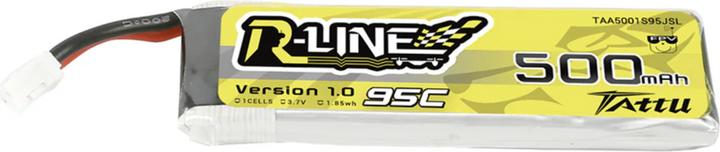Immagine prodotto Tattu Batteria RC LiPo 500 mAh 3,7 V 95C R-Line (3.70 V, 500 mAh)