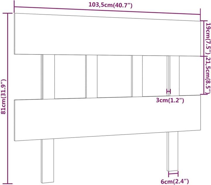 Immagine prodotto VidaXL Aylice (123,5 x 3 x 81 cm)