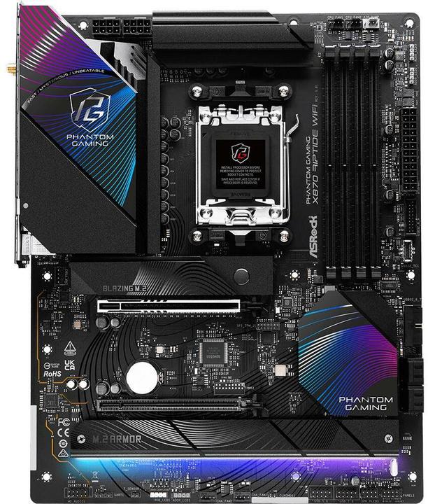 AsRock Phantom Gaming X870 Riptide WiFi (AM5, AMD X870, ATX)