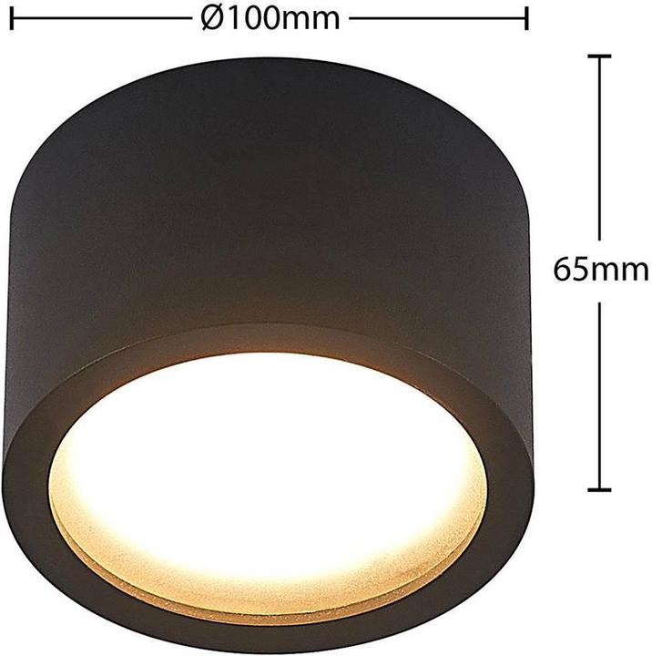 Produktbild Arcchio Nieva Downlight, GX53, rund, schwarz (GX53)
