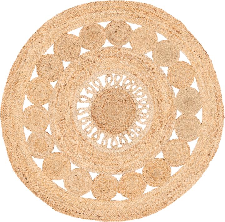 Immagine prodotto Pergamon Tappeto di juta fatto a mano Pia Round (120 x 120 cm)