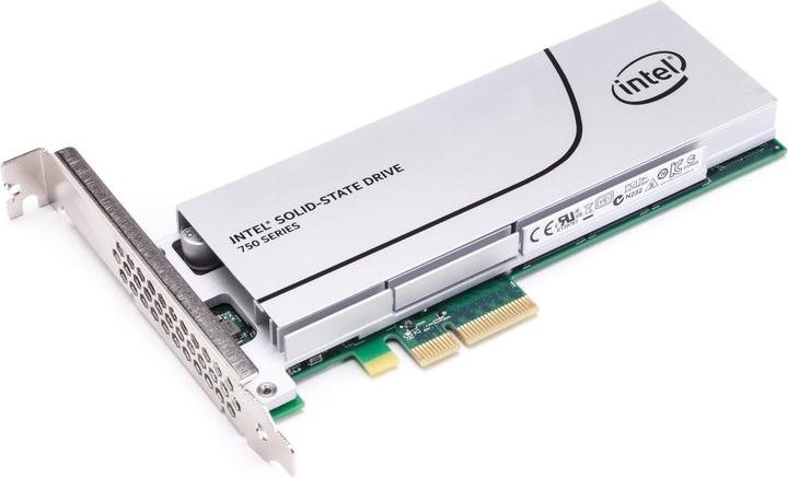 Intel SSD 750 Series, NVMe (400 GB, PCI-Express)