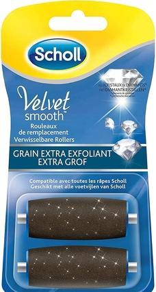 Scholl Velvet Smooth Express Pedi Crystal Diamonds Extra Exfoliating Grain Cartridges For Electric