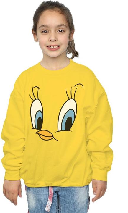 Actual product image Looney Tunes Girls Tweety Pie Face Sweatshirt (128)