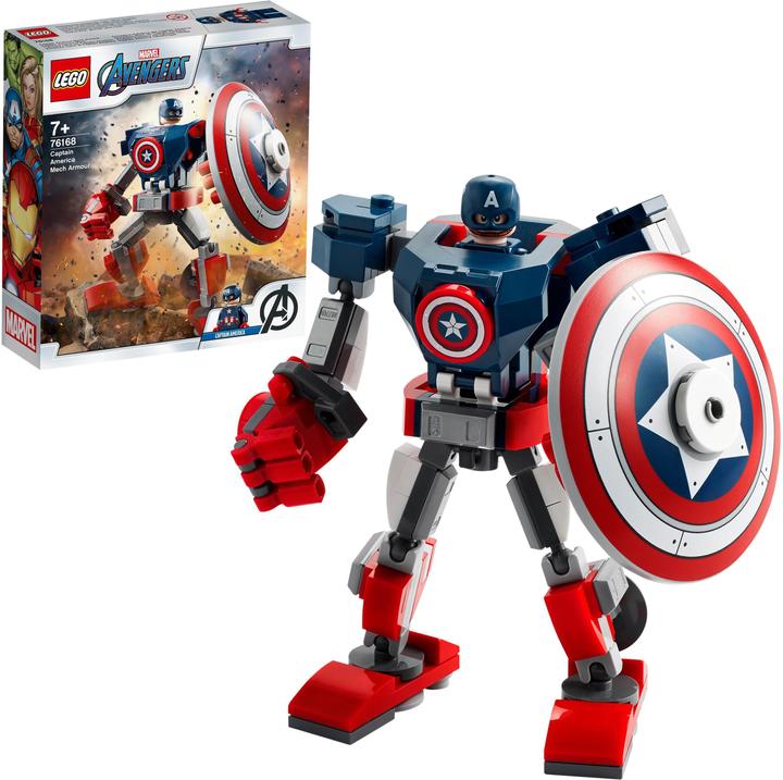 Actual product image LEGO Captain America Mech (76168, LEGO Marvel)