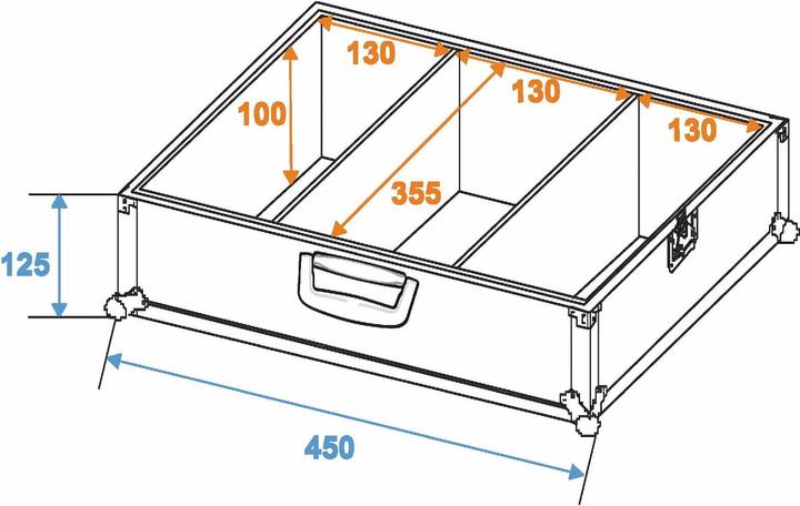 Actual product image Roadinger Profi Case (L x W x H) 435 x 475 x 230 mm (Accessories)