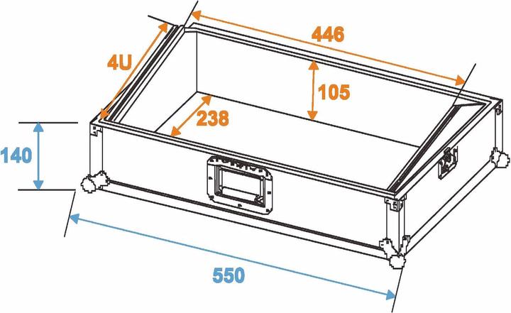 Produktbild Roadinger Mixer Case Case (L x B x H) 300 x 560 x 260 mm (Zubehör)