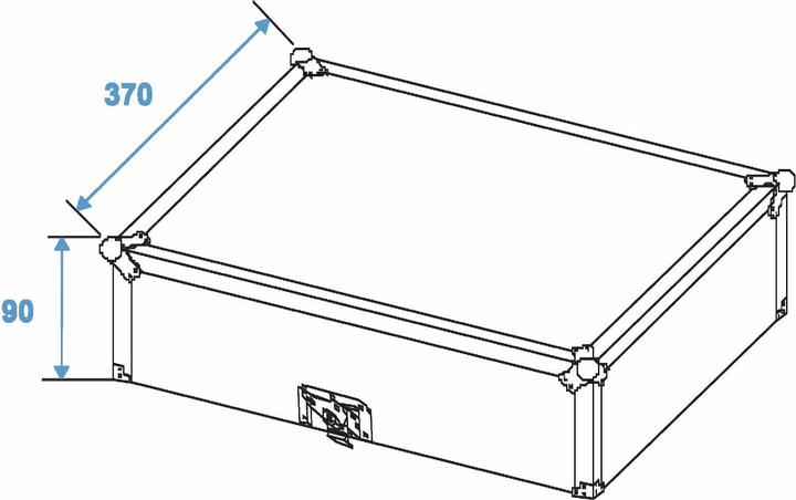 Actual product image Roadinger CD Carrying Case Case (L x W x H) 470 x 370 x 220 mm (Mixer)