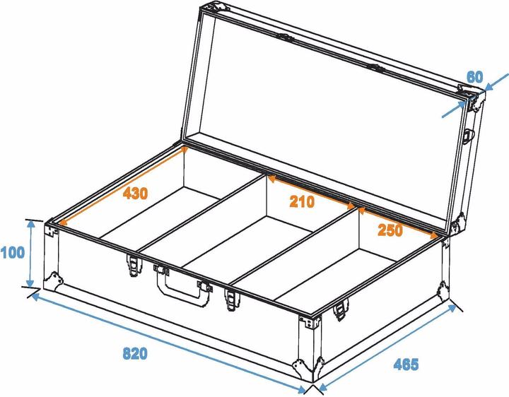 Produktbild Roadinger DIGI M-10 DJ-Mixer Case (L x B x H) 165 x 860 x 505 mm (Zubehör)