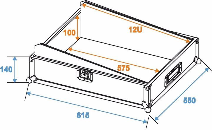 Image du produit Roadinger Mixer-Case Case (L x l x h) 260 x 570 x 490 mm (Accessoire)