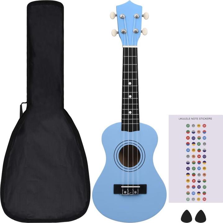 VidaXL Ensemble de ukulélés soprano avec étui pour enfants 21 (Soprano, Soprano)