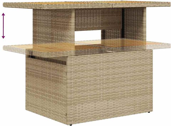 Actual product image VidaXL Garden furniture Sofa set Garden set 7-piece garden set Beige