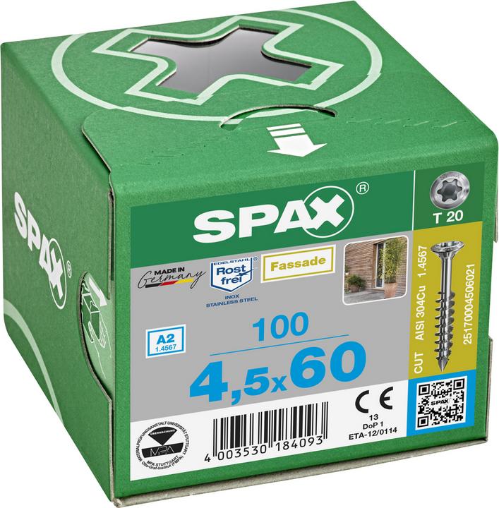 Image du produit Spax Vis auto-perçantes A2 (100 Vis par pièce)