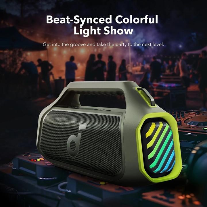 Actual product image soundcore Głośnik bezprzewodowy Boom 2 Plus 140W Zielony (20 h, Battery operated)