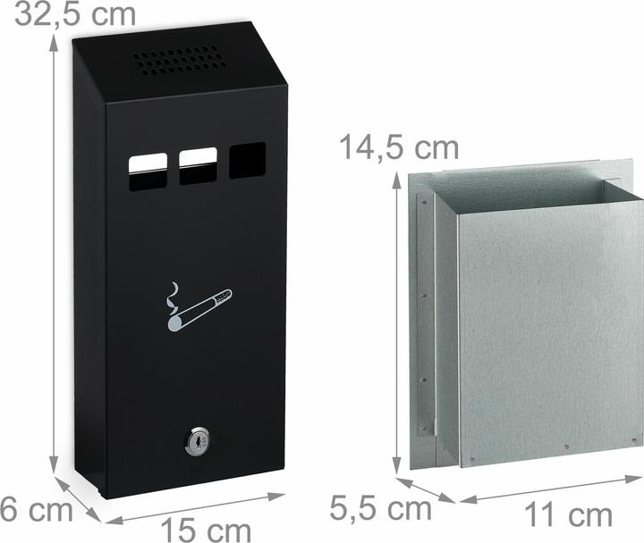 Actual product image Relaxdays Universal Toilet Accessory Set