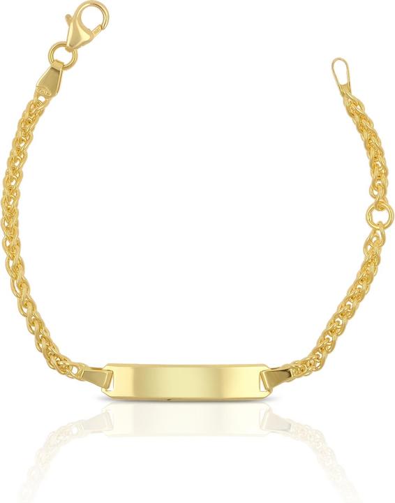 Immagine prodotto Muau Bracciale con badge (14 cm, Oro giallo 750/18 carati)