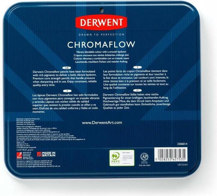 Produktbild Derwent Chromaflow Buntstifte (Mehrfarbig, 72 x)