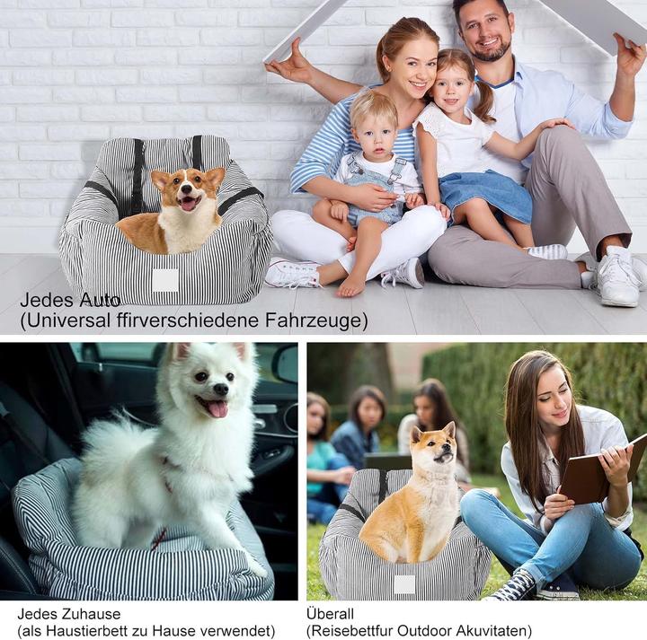 Produktbild Caliyo Hundeautositz mit Sicherheitsgurten (Hund, Katze, Waschbar)