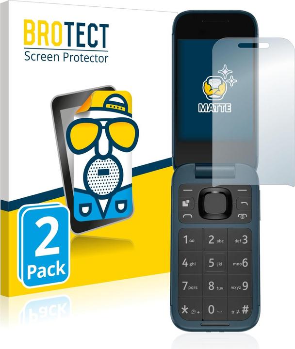 Produktbild BROTECT Entspiegelungsfolie Displayschutz Displayschutzfolie Folie Matt (2 Stück, Nokia 2660 Flip)