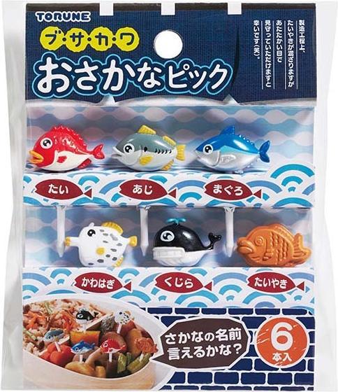 Produktbild Torune Bento Picks "Fische" 6er Pack
