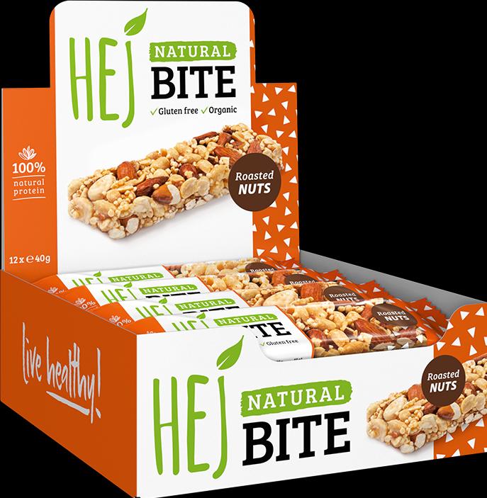 Immagine prodotto HEJ Nutrition Morso naturale (12 x 40g) (Noci tostate, 1 pz., 480 g)