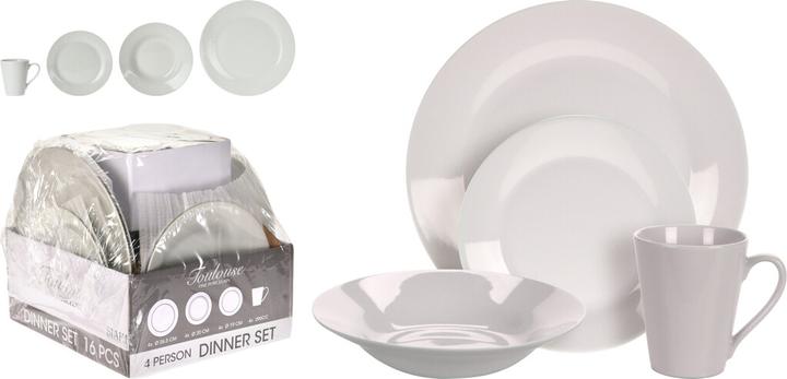 Siaki Collection Porcelain tableware set 16pcs.