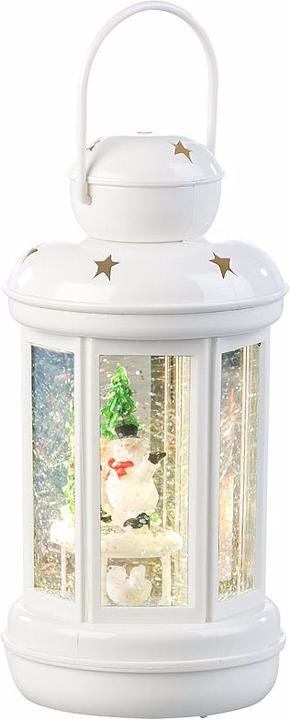 Image du produit Infactory Lanterne LED avec tourbillon de neige et bonhomme de neige décoratif (1 x)