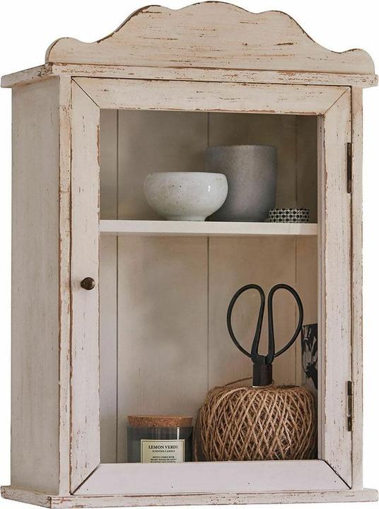 Produktbild Loberon Wandschrank Sandrine antikweiss (35, B, H, 18 cm, T 50)