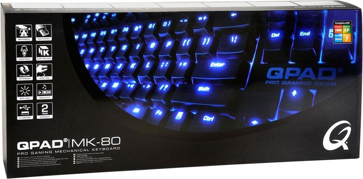 Produktbild QPAD MK-80 Pro Gaming Keyboard (DE, Kabelgebunden)
