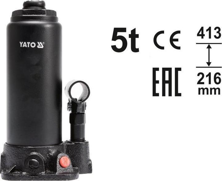 Produktbild Yato Profi Hydraulischer Stempelwagenheber YT-17002 bis 5 Tonnen