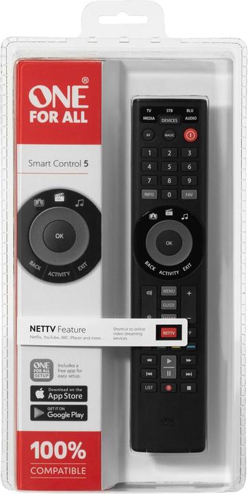 Produktbild One for All Smart Control 5 (Universal Fernbedienung, Infrarot)