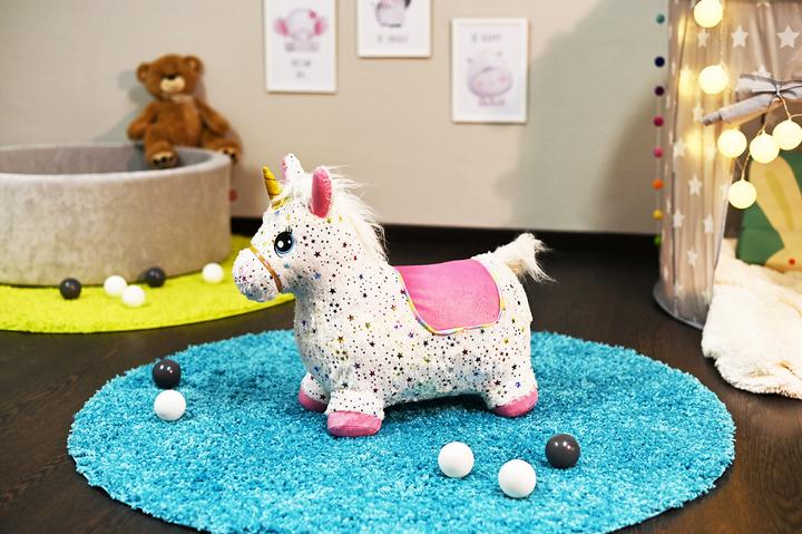 Produktbild Knorrtoys Hüpftier Einhorn bunt inkl. Luftpumpe