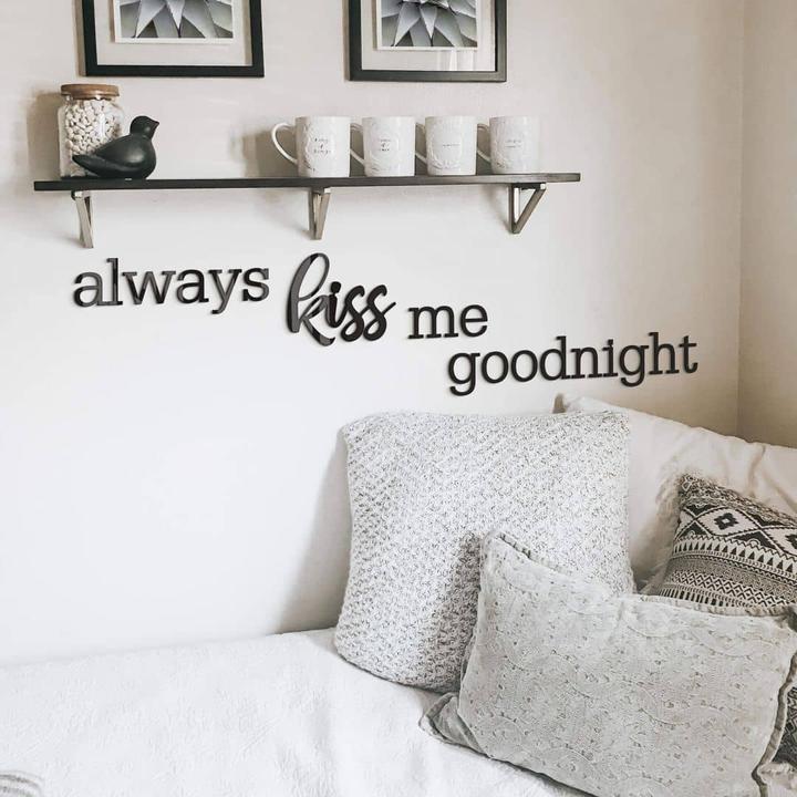 Produktbild Trenddeko always kiss me goodnight (286 x 40 cm)