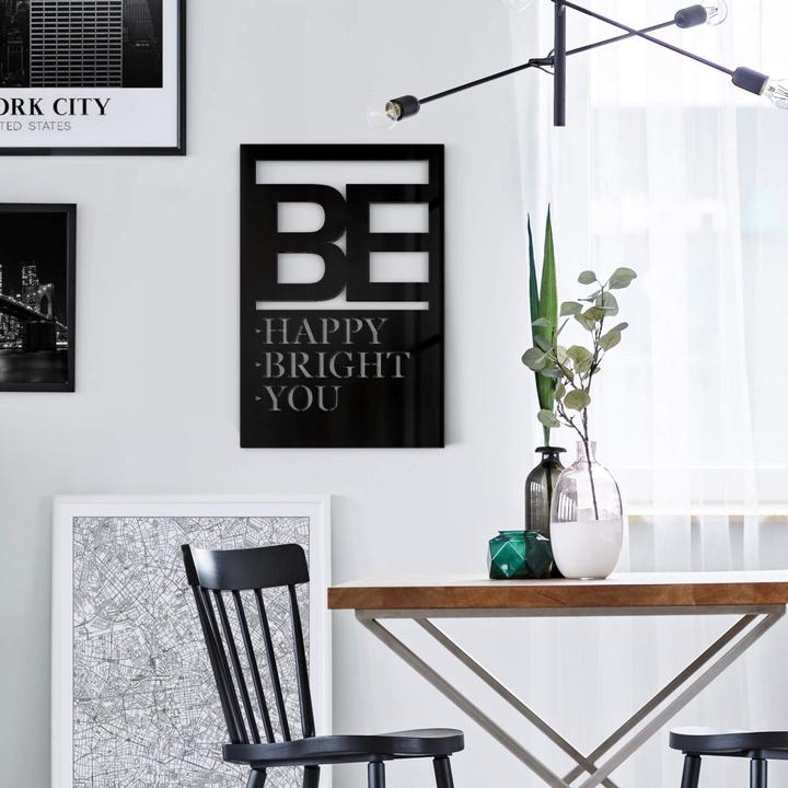 Produktbild Trenddeko Be happy be bright be you (40 x 60 cm)