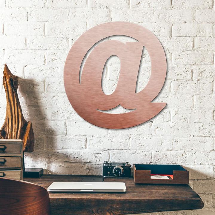 Actual product image Trenddeko Copper effect - At sign (29 x 30 cm)