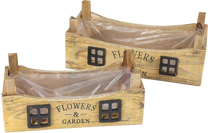 Immagine prodotto Natura Punto Scatole di legno decorative Fiori & Giardino, set di 2