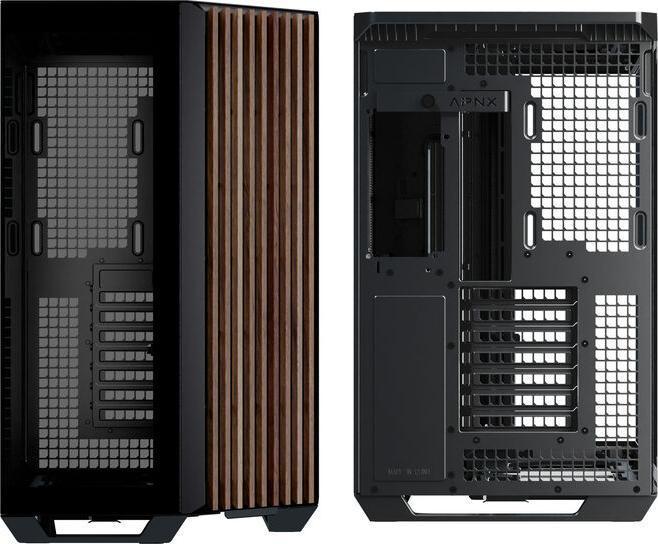 Actual product image APNX V1-W-BK-v1 (mATX, Mini-ITX)