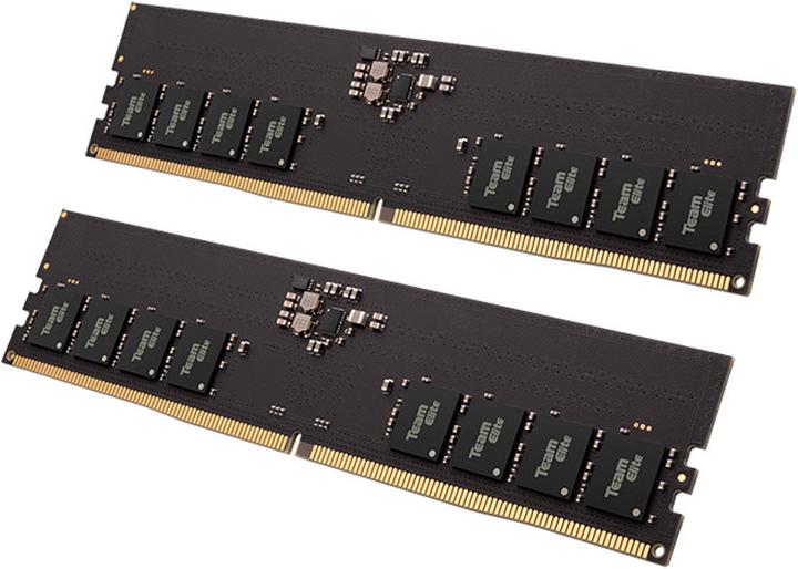 Produktbild Team Group Elite U-DIMM, DDR5-4800, CL40, On-Die ECC, 16 GB Dual Kit (2 x 16GB, 4800 MHz, DDR5-RAM, DIMM)