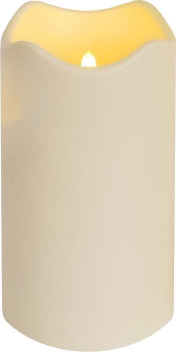 Star Trading Bougie LED Pillar Paul 10 cm x 18 cm, Beige (1 x)