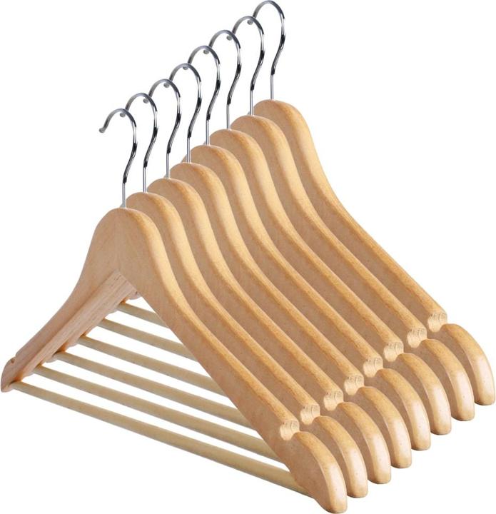 Image du produit Jago Cintre en bois 100 pièces Nature (100 x)