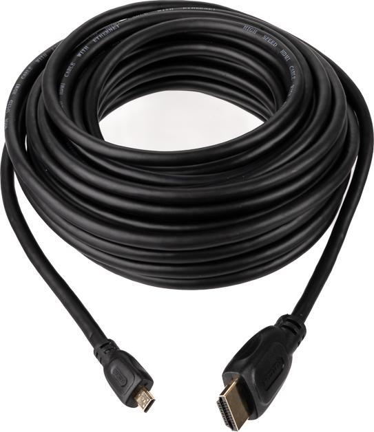 Produktbild Caruba HDMI Stecker Micro HDMI Stecker Kabel (no chipset) 10 Meter (10 m, HDMI)