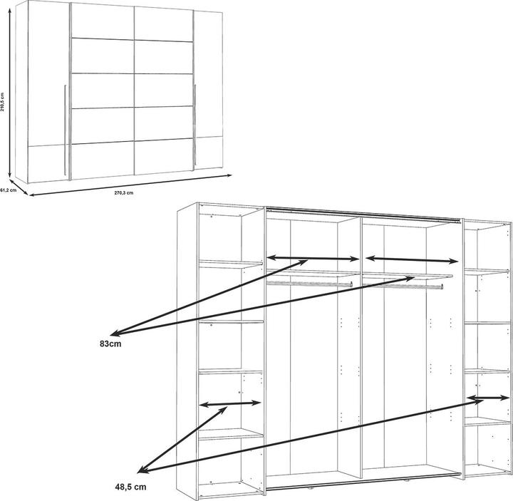 Produktbild Forte Narago (270 x 61 x 210 cm)