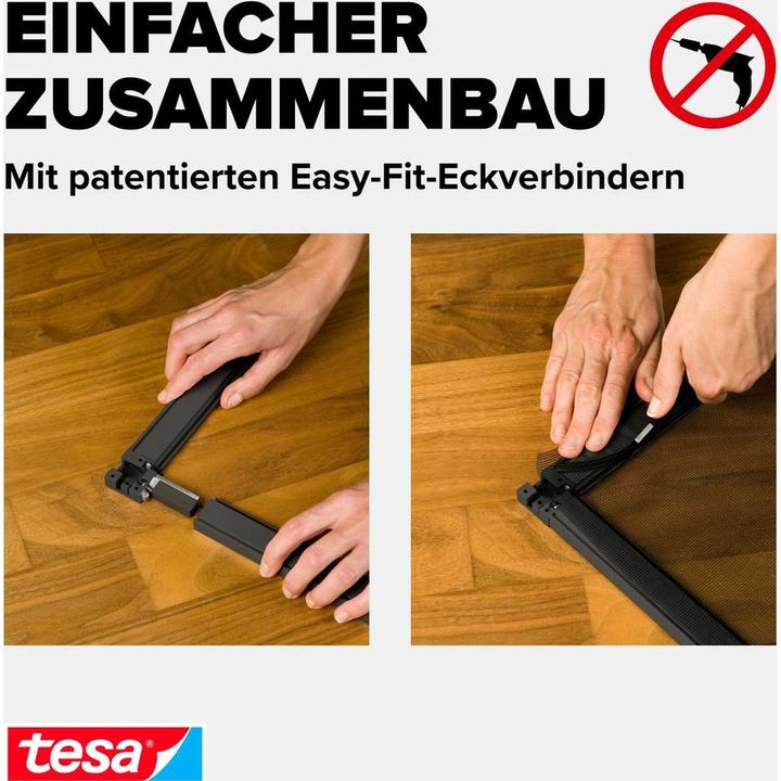 Actual product image tesa Insect screen Alu COMFORT for doors, insect screen (100 x 220 cm)