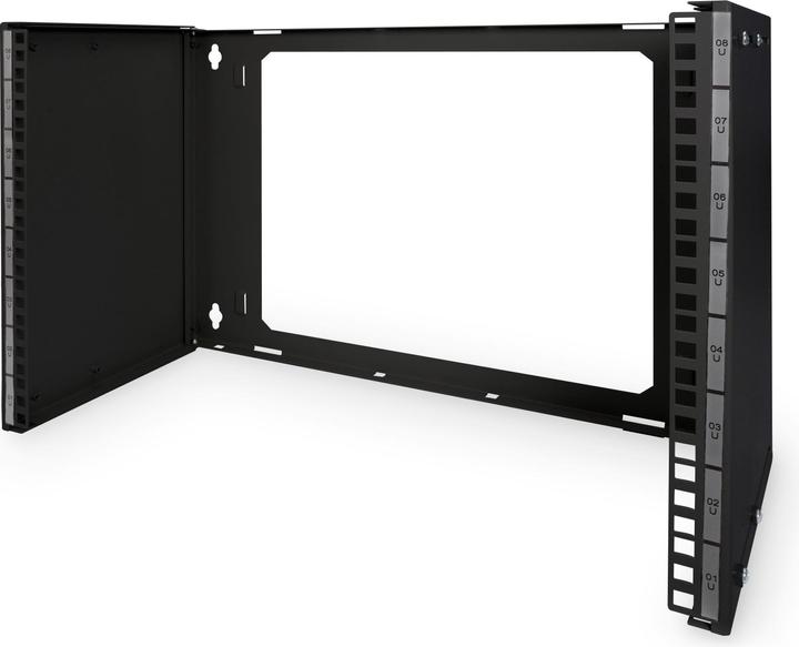 Digitus 8HE Wandmontage Patch-Halter 3608x528x225 mm tiefenverstellbar (8 HE, 19 Zoll Rack)