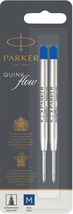 Parker Pen Mine de Quinkflow (Recharger, Bleu, 1 mm)